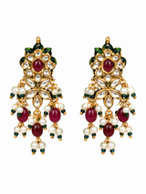 34 Navratna Kundan Pearl Necklace Set