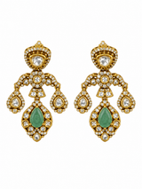 Ruby and Emerald Moissanite Choker Necklace Set