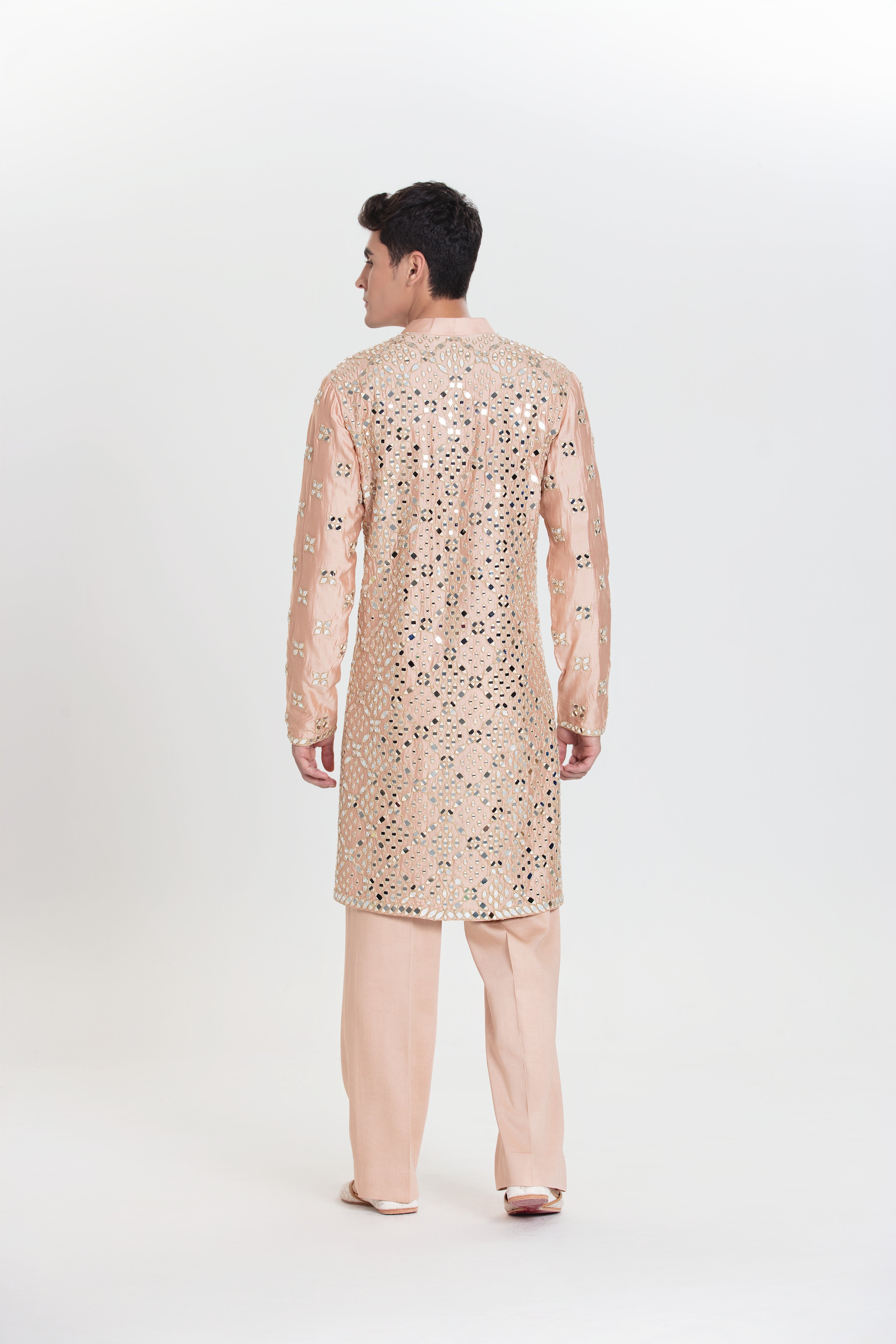 Peach Full Bloom Kurta Set