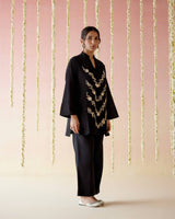 Black Orchid Embroidered Khaadi Co-ord Set