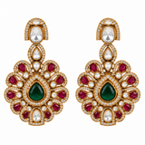 Ruby Moissanite Statement Necklace Set 23