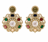 Multicolour Semi-Precious Stone Moissanite Choker Set