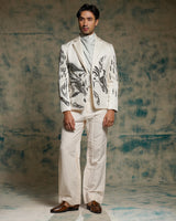 Tusk Nandi embriodered blazer set