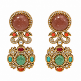 Multicolor Semi-Precious Stone Statement Necklace Set 26