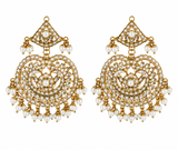 Gold Plated Handcrafted Jadau Necklace Set