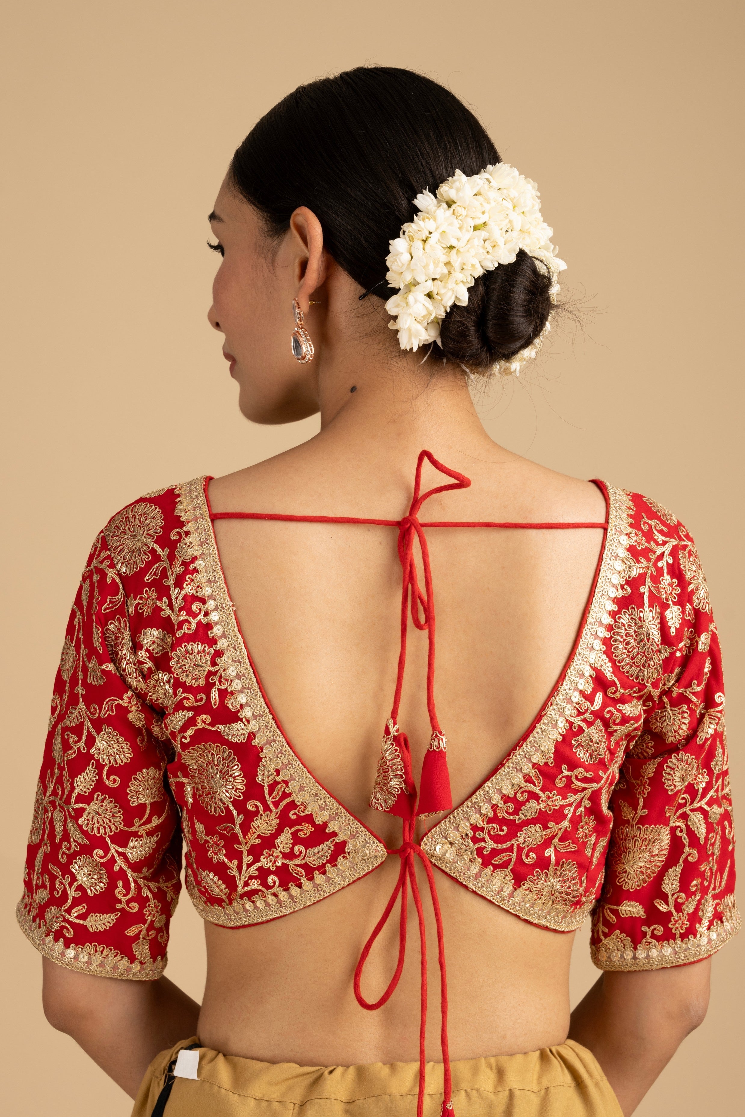 Red Pure Organza Zari silk banarasi Handloom Saree