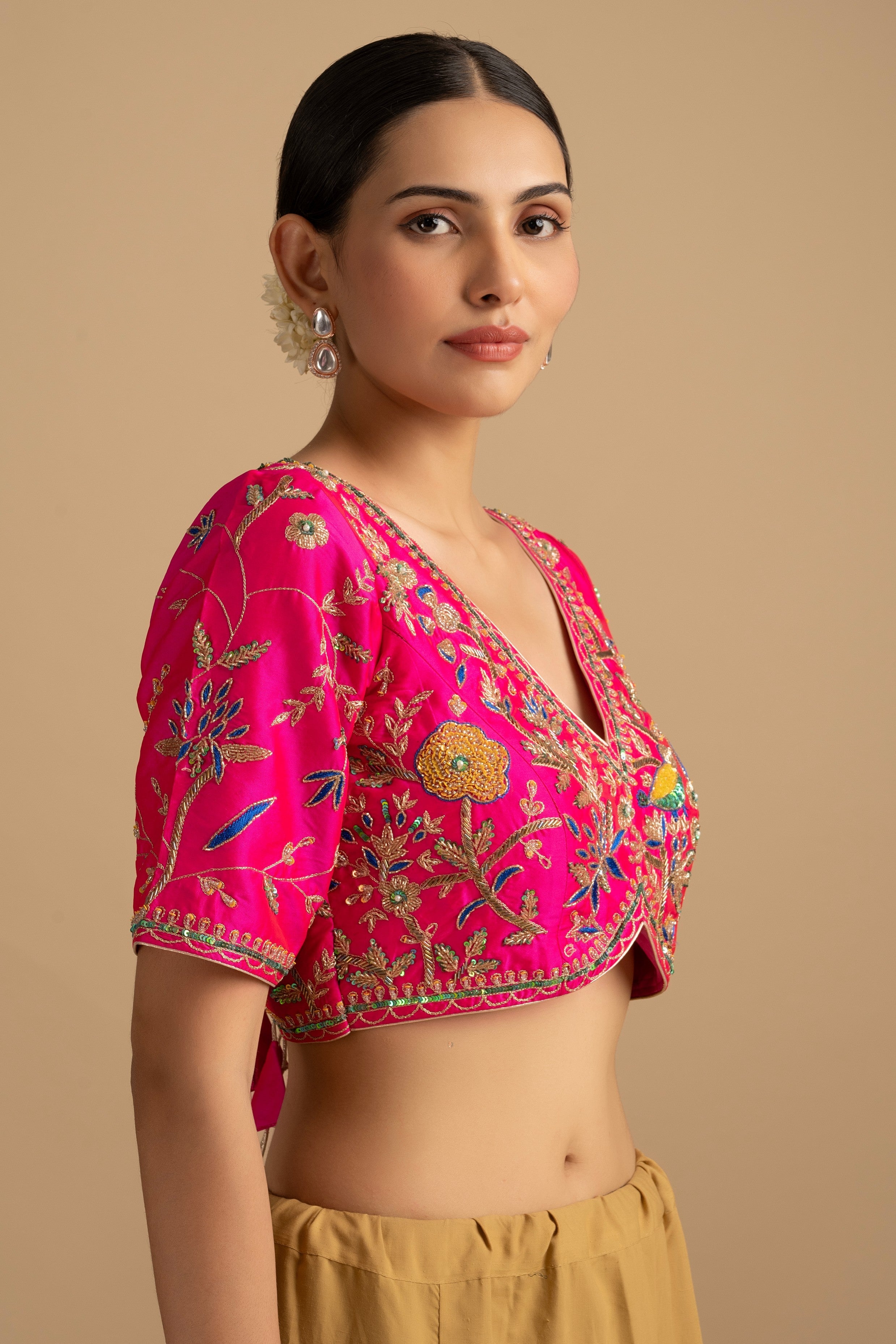 Yellow Pure Organza Zari Silk Banrasi Handloom Saree