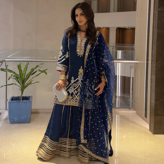 Seema Kiran Sajdeh in Preesha Sharara Set