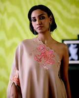 Mocha One Shoulder Dress
