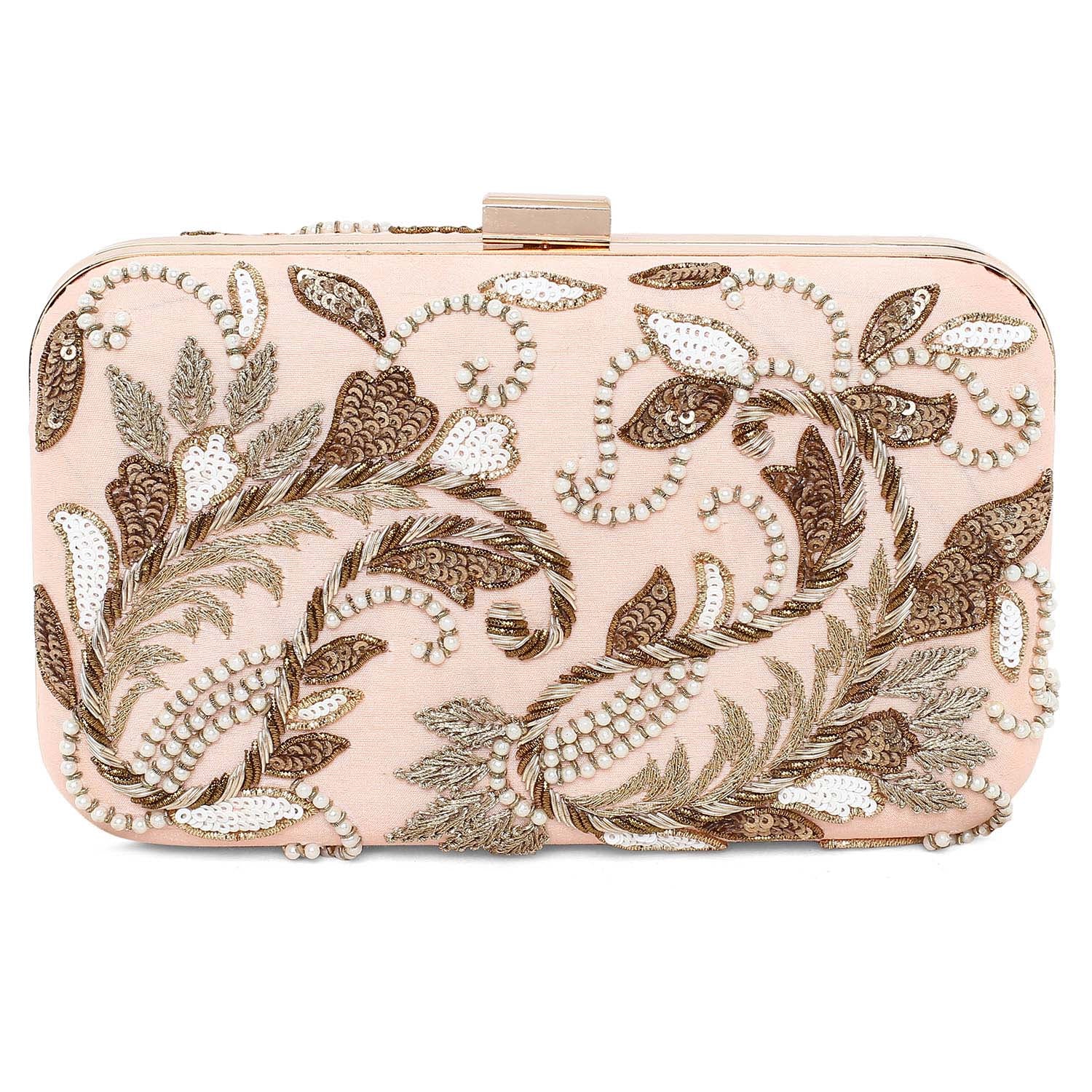 Peech double paisley clutch