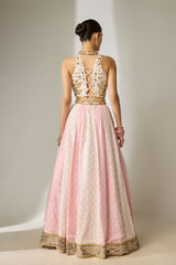 Light Pink Sequin Lehenga Set
