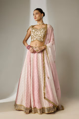 Light Pink Sequin Lehenga Set