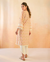 Pink Charm Cotton Kurta with Tulip Pants