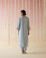 Sky Blossom Tissue Kurta with 
Narrow Pants & Dupatta - Set of 30