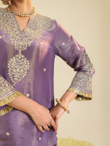 Purple Shimmer Begum Kurta Set