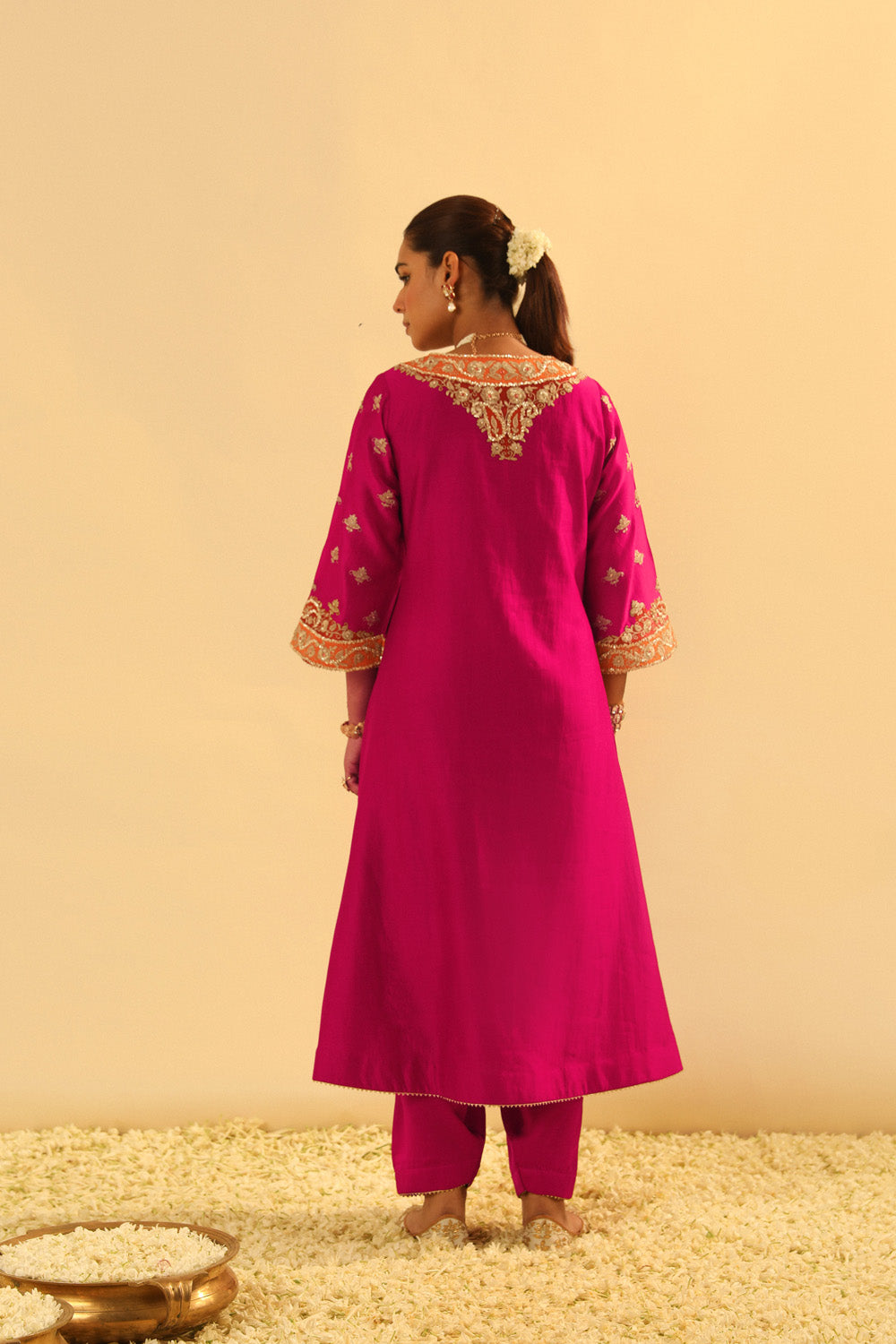 Alima - Long A-line Chauga with Salwar