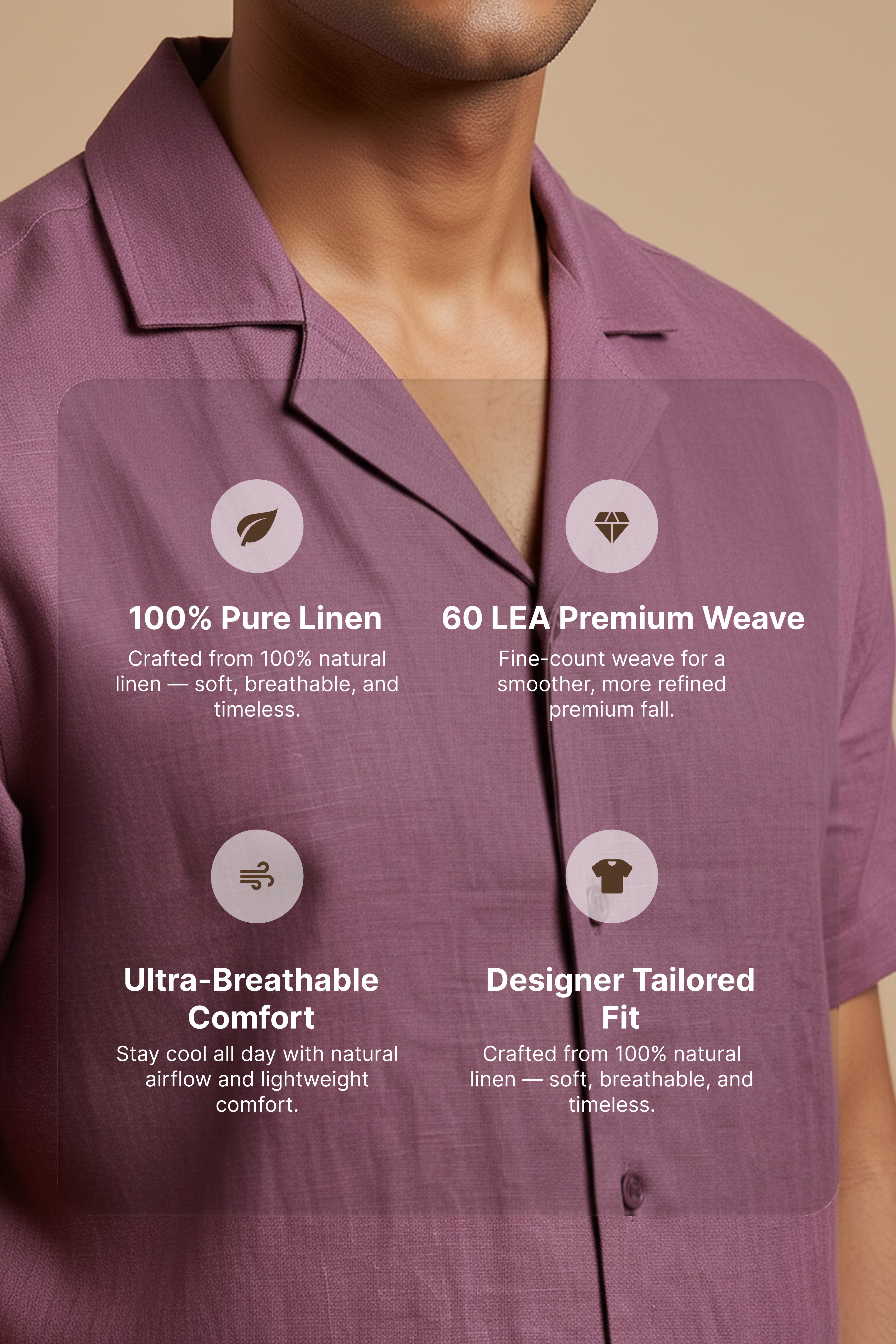 Henna — Wine Linen Shirt