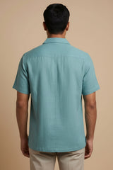 Seaform — Sea Green Linen Shirt