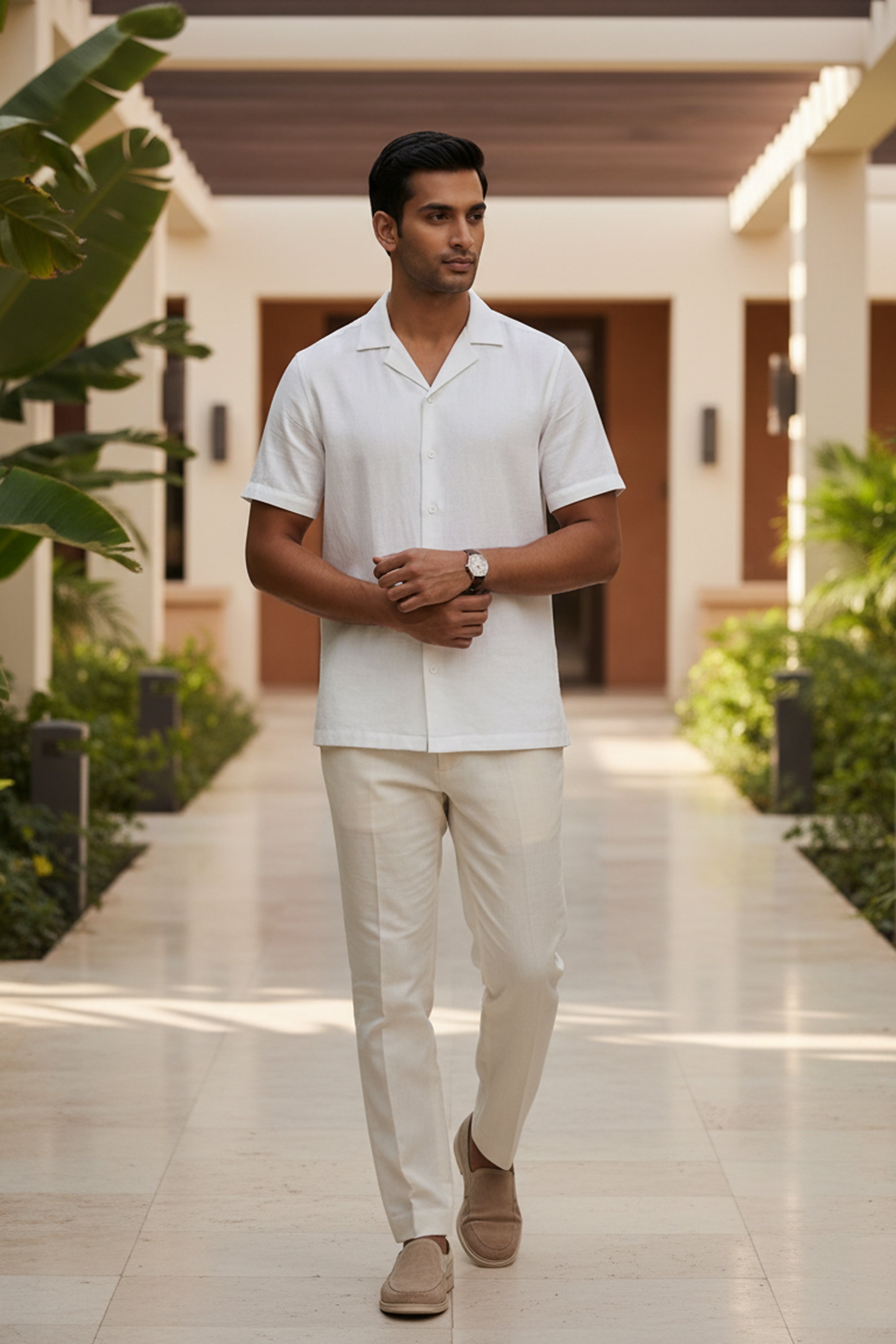 Terra — White Linen Shirt