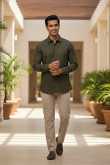 Forest — Green Cotton Shirt