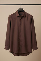 Earthline— Brown Cotton Shirt