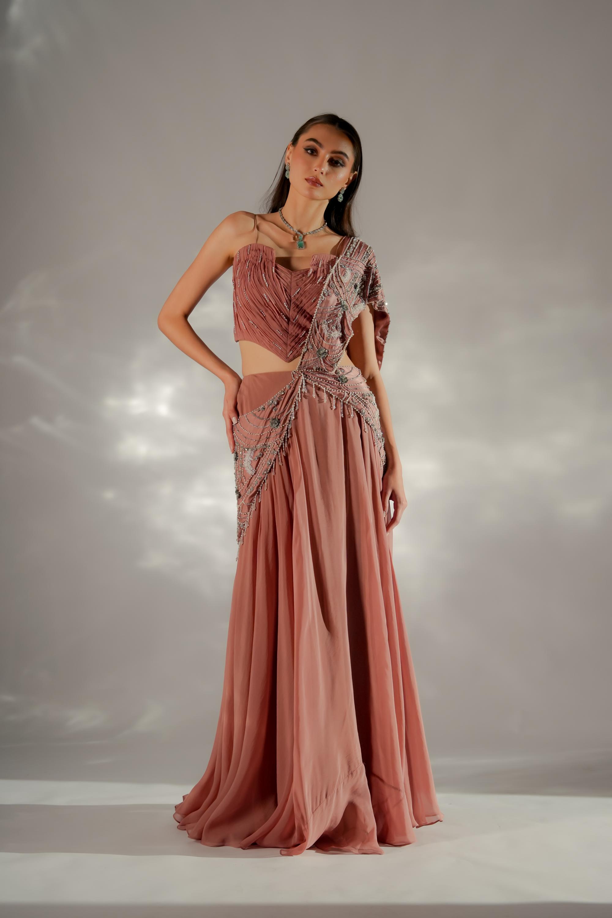 Moon veil Drape Saree