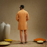 Orange Geo Embellished Jacket