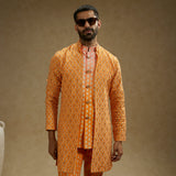 Orange Geo Embellished Jacket