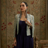 Embellished Jacket with Midnight Blue Jumpsuit