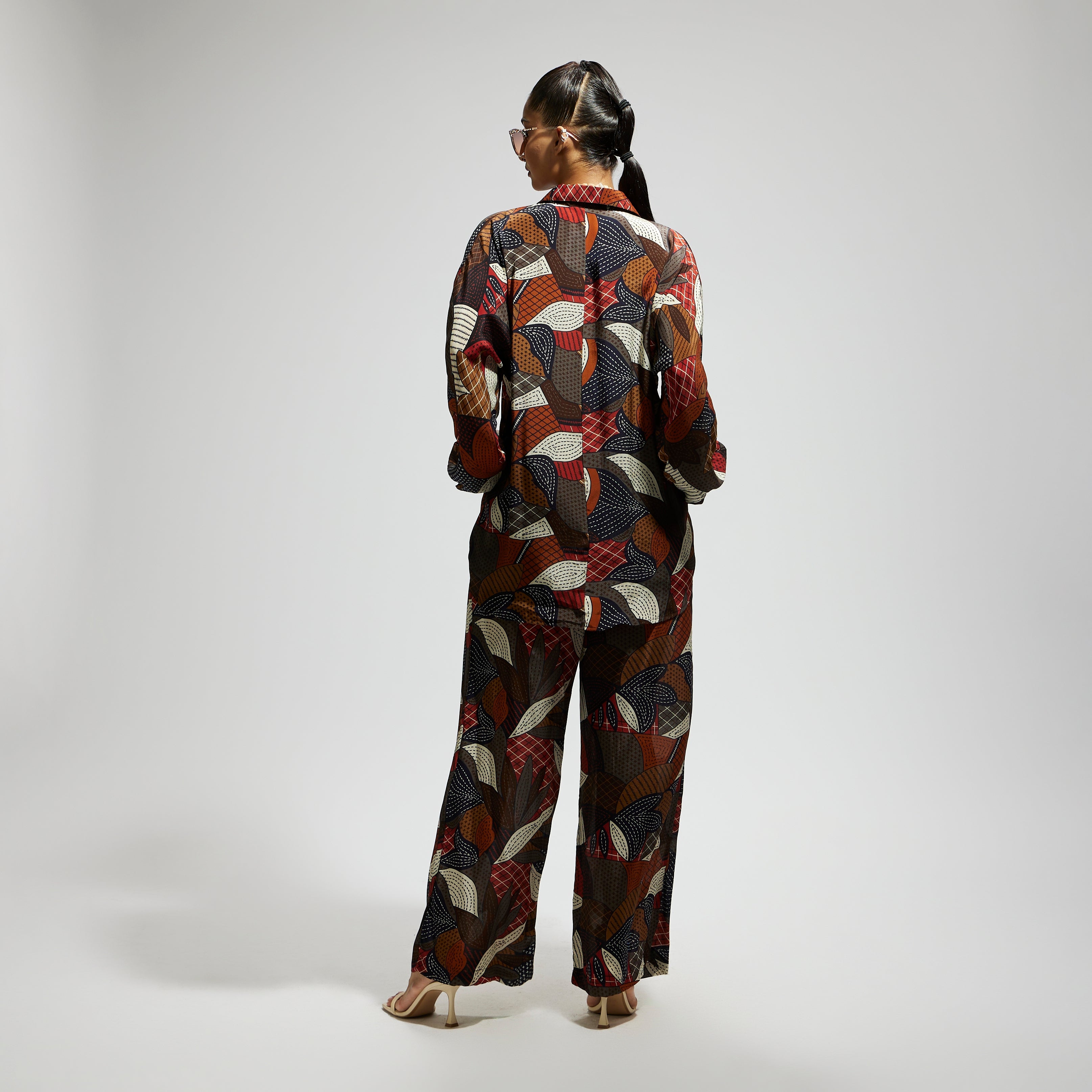 ABSTRACT PRINT OVERSIZED COORD SET