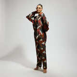 ABSTRACT PRINT OVERSIZED COORD SET