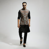 BLUE BOHO GEO PRINTED BUNDI