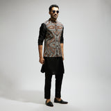 BLUE BOHO GEO PRINTED BUNDI