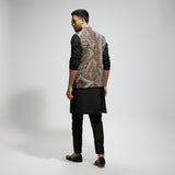 BLUE BOHO GEO PRINTED BUNDI