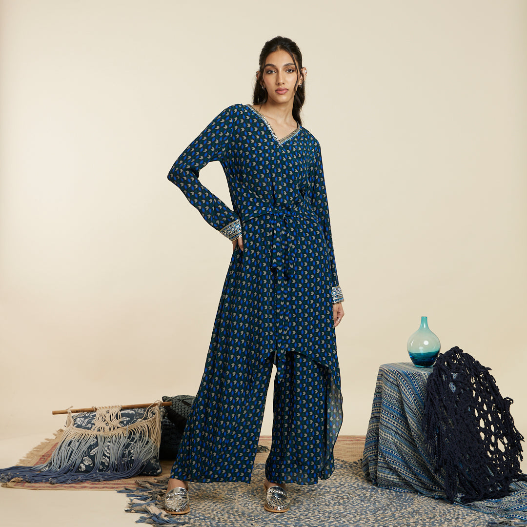 EMBERALD GEO TUNIC SET