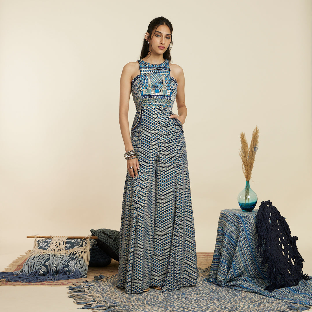 BLUE JUMPSUIT