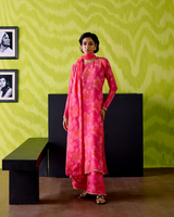 Fuchsia Pink Straight Kurta Set