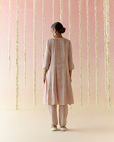 Rosy Pearl Tissue Anarkali with 
Narrow Pants & Dupatta - Set of 3