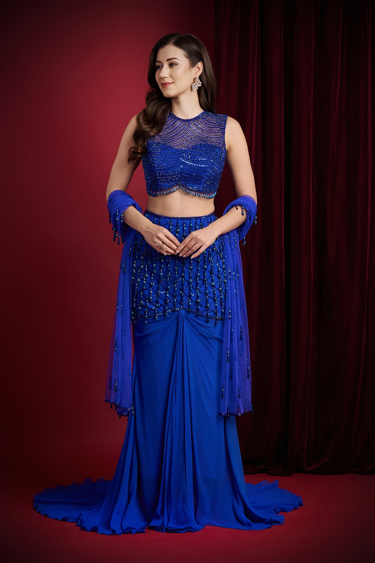 INDRA DRAPE LEHENGA