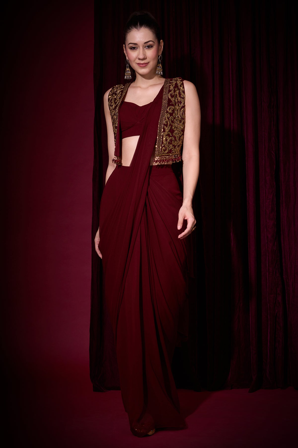 RUDRANI SAREE JACKET SET