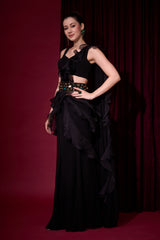 RAATRINI FRILL SAREE