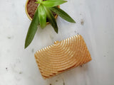 Gold Cleopatra Handembroidered Clutch