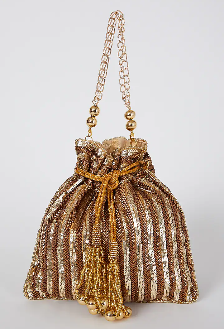 Antique sequins Handembroidered Potli