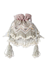 Peri Pearl Tassel Handembroidered Potli