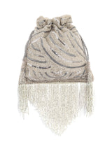Platinum Lux Tassels Handembroidered Potli