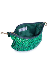 Emerald Glow Handembroidered Purse