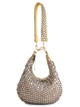 Smoky Quartz Handembroidered Purse