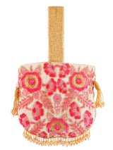 Rosy Dreams dual colored Handembroidered Potli
