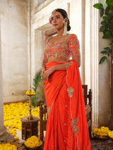 Gulmohar saree set