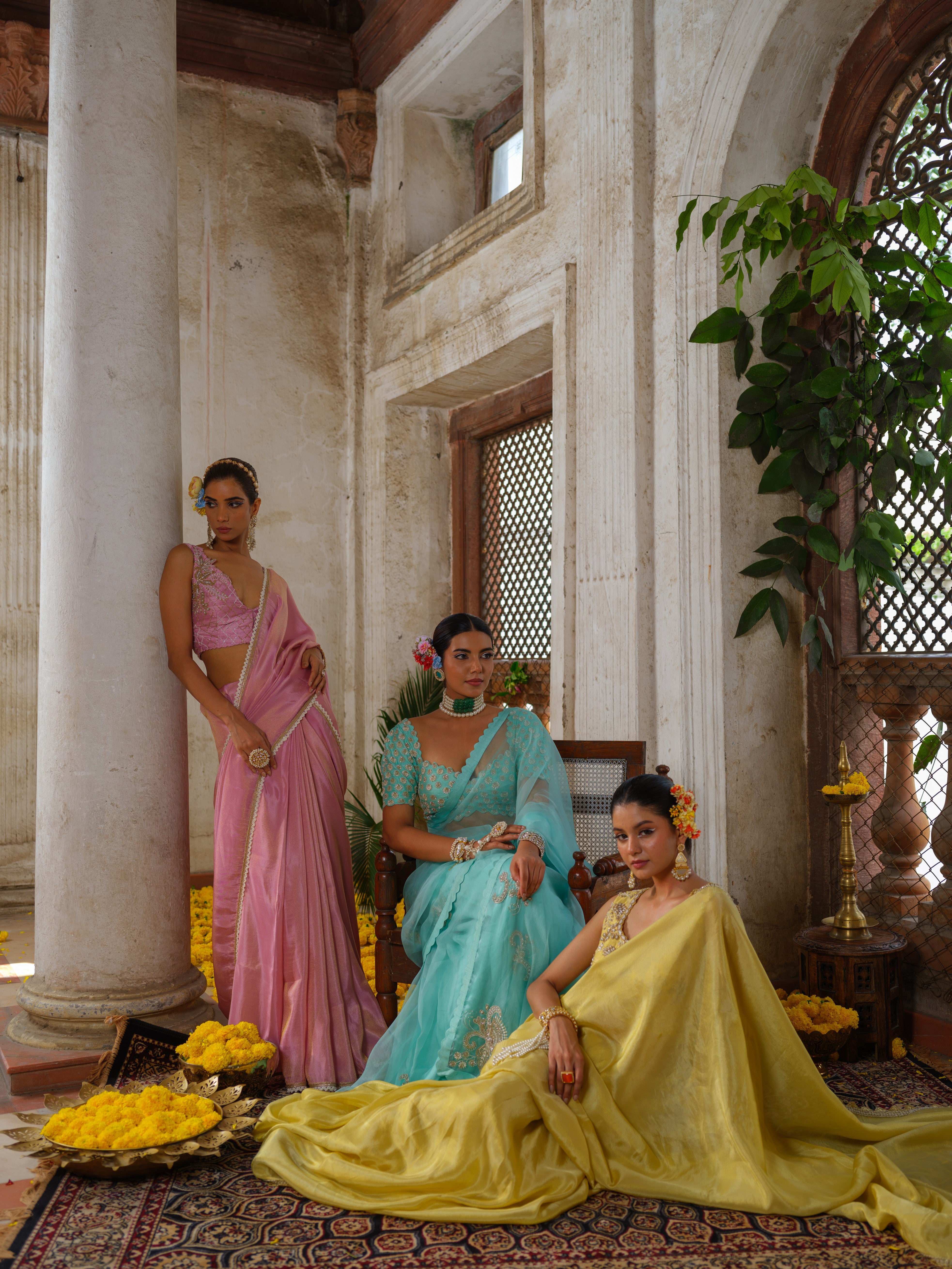 kiara saree set